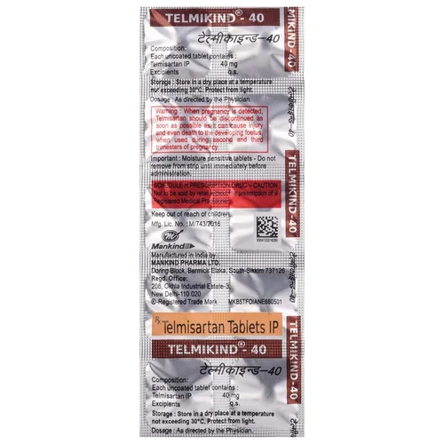 Telmikind 40 Tablets